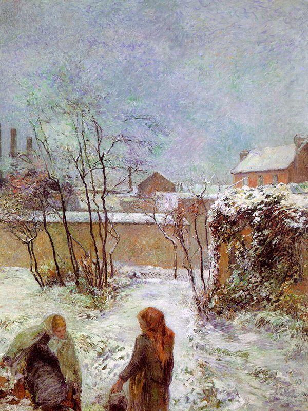 The Garden in Winter, rue Carcel, Paul Gauguin